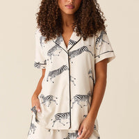 Maren Cloud Jersey PJ Set in Animalia