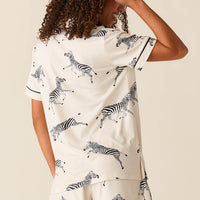 Maren Cloud Jersey PJ Set in Animalia