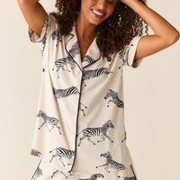 Maren Cloud Jersey PJ Set in Animalia